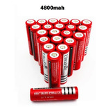 Kit 10 Baterias 18650 3.7v 6800mah Recarregável Lanterna Led