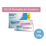 Kit 10 Bepantol Baby 120g -