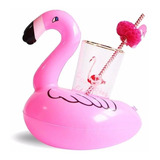 Kit 10 Boias Flamingo Porta Copo