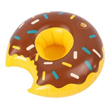 Kit 10 Boias Porta Copo Donuts Marrom Granulado Bo49720