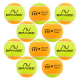 Kit 10 Bolinha Bola Beach Tennis Bravee Premium Profissional
