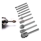 Kit 10 Brocas Fresas Entalhar Madeira