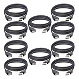 Kit 10 Cabo Extensor Extensão Usb Macho X Femea 1.5m Atacado