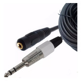Kit 10 Cabo Extensor P2 P10 Stereo Fone Ouvido Retorno 5mts