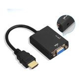 Kit 10 Cabos Conversor Adaptador Hdmi Para Vga Com P2