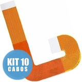 Kit 10 Cabos Flat Flet Flex
