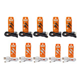 Kit 10 Cabos Usb Carregador Tipo C Rápido Kaidi Atacado