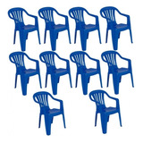 Kit 10 Cadeira De Plástico Bela