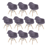 Kit 10 Cadeiras Charles Eames Eiffel