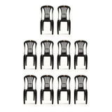 Kit 10 Cadeiras De Plástico Bistrô