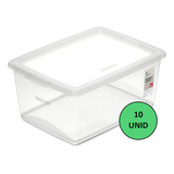 Kit 10 Caixa Organizadora 30l Ordene