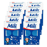 Kit 10 Caixas - Cotonete Hastes Flexíveis Mili - 75 Unidades