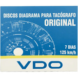 Kit 10 Caixas Disco Diagrama Tacógrafo Semanal 125km 7d Vdo