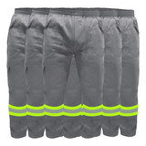 Kit 10 Calça De Uniforme Brim Pesado Tam Eg-52/54 Com Faixa