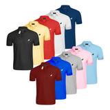 Kit 10 Camisas Polo Masculina Slim Manga Curta Tecido Piquet