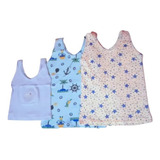 Kit 10 Camisetinhas Camiseta Regata Bebe 0a6m Menino Menina