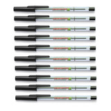 Kit 10 Canetas Esferográfica Fina 0.7 Compactor