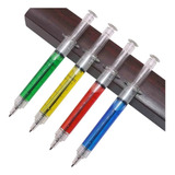 Kit 10 Canetas Seringa Injeção Medicina Enfermagem Farmácia