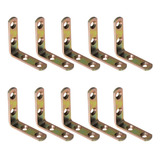 Kit 10 Cantoneiras L Para Móveis 1.1/2 X 1.1/2 Pol Multiuso 