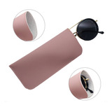 Kit 10 Capinha Estojo Porta Oculos Em Couro Ecologico Case