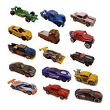 Kit 10 Carrinho De Ferro Hotcars 1:64 Miniaturas Coleção