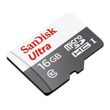 Kit 10 Cartão De Memória 16gd Micro Sd Ultra 80mbs Sandisk 