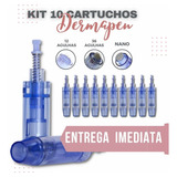 Kit 10 Cartuchos Ponteira Agulha Para
