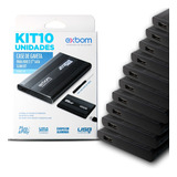 Kit 10 Cases Exbom Gaveta Sata