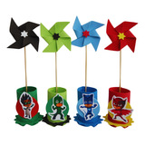 Kit 10 Centro De Mesa Pj Masks