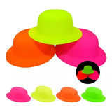Kit 10 Chapeu Coquinho Coloridos Neon Festa Balada Casamento