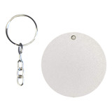 Kit 10 Chaveiros Sublimação Mdf 3mm Branco Redondo 5x5cm