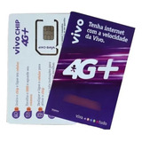 Kit 10 Chip Vivo Pré 4g/5g Ativa No Ddd Que Estiver 11 Ao 99