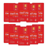 Kit 10 Chips Claro 4g Pre Pago Ativação Automática