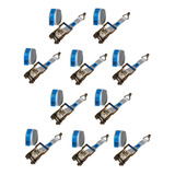 Kit 10 Cinta Amarração 1ton 6mts Completa + Catraca + Gancho