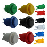 Kit 10 Com Botões Para Arcade Fliperama Com Micros Matic