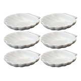 Kit 10 Concha Casquinha Siri Pequena Porcelana Branca Buffet