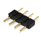 Kit 10 Conector Macho 10mm 4 Pinos Fita Led Rgb 5050 3528