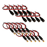 Kit 10 Conector Plug P4 Rabicho Fêmea E 10 P4 Rabicho Macho