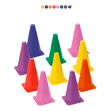 Kit 10 Cones Coloridos Demarcatório Esporte