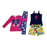 Kit 10 Conjuntos - 5 Verão + 5 Meia Estação Roupa Infantil