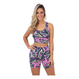 Kit 10 Conjuntos Top + Short Roupas Para Academia Atacado