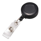 Kit 10 Cordão Porta Crachá Retrátil Com Clip - Original