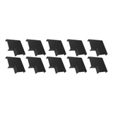 Kit 10 Cotovelo Preto 90° Para Canaleta 40x15 Enerbras Pvc