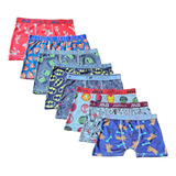 Kit 10 Cuecas Boxer Infantil Cueca