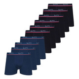 Kit 10 Cuecas Boxer Lupo Cueca Box Algodão Masculina Atacado