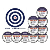 Kit 10 Cx Chumbinho Rossi Spider 5,5mm-100unds+alvos