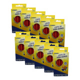 Kit 10 Cxs Lápis De Cera Estaca Vermelho Com 12 Un. Acrilex