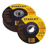 Kit 10 Disco De Corte Aço Inox Fino 4 1/2 Stanley 8061 Ferro