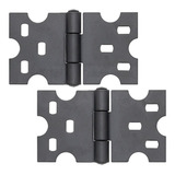 Kit 10 Dobradiças Mexicanas 70x40mm Moveis Colonial Rústica