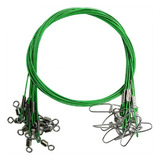 Kit 10 Empate Chicote Leader Aço Grande 50 Cms X 1 Mm /50 Kg
